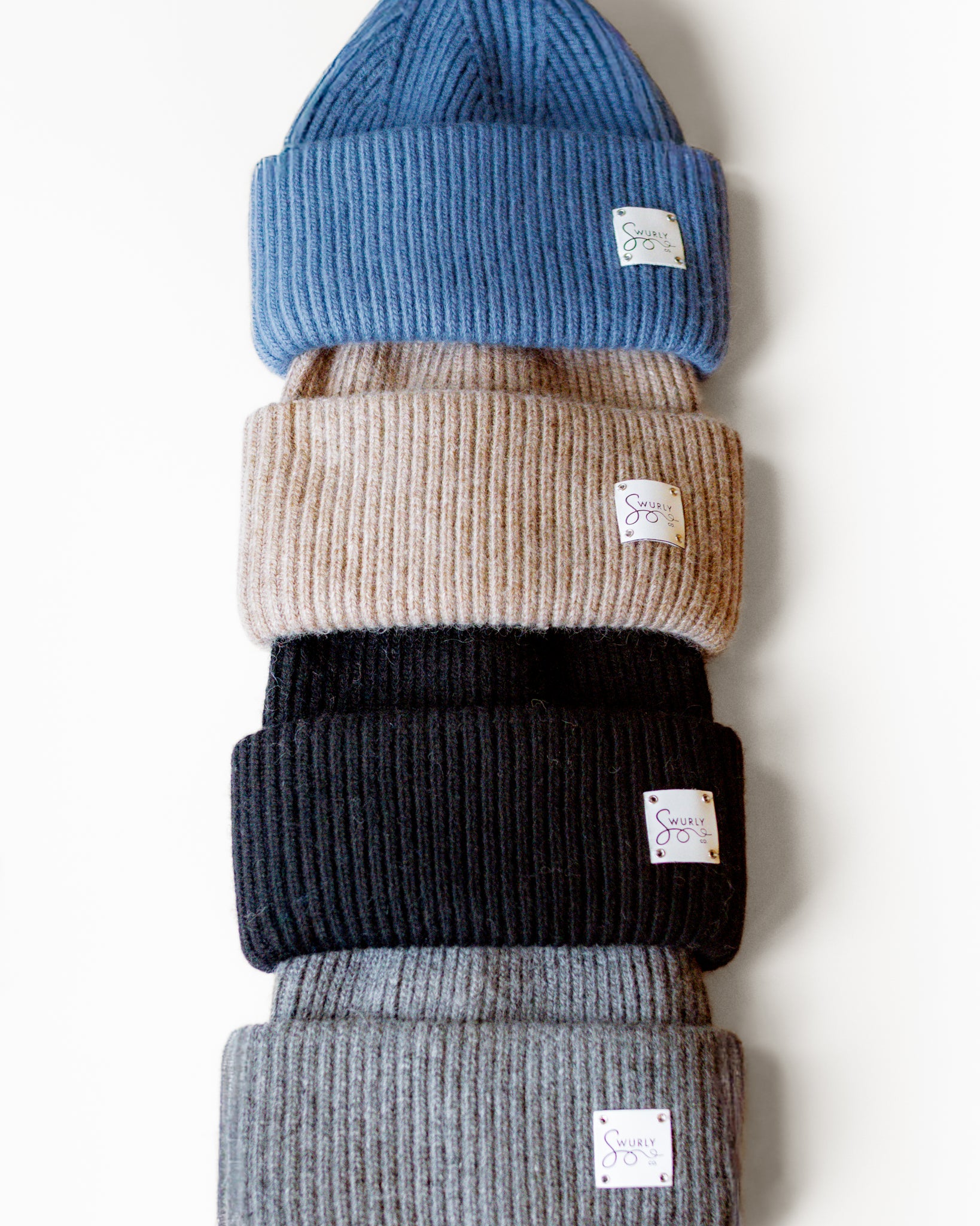 Vintage Silk Lined Cashmere Striped Ski Beanie- Unisex