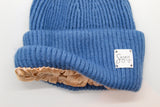 Vintage Silk Lined Cashmere Striped Ski Beanie- Unisex