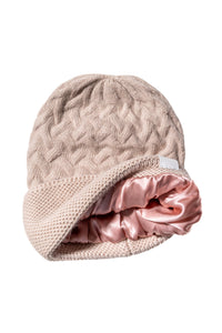 Cashmere Sublime Silk Lined Cuffed Unisex Hat