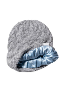 Cashmere Sublime Silk Lined Cuffed Unisex Hat