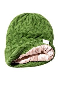 Cashmere Sublime Silk Lined Cuffed Unisex Hat