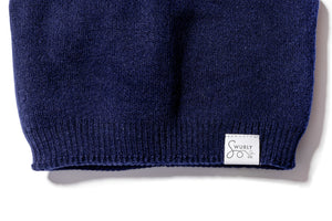 Slouchy Double Layered French Silk Lined Beanie Wool