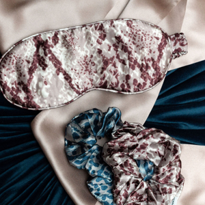 Midsize Silk Printed Scrunchies