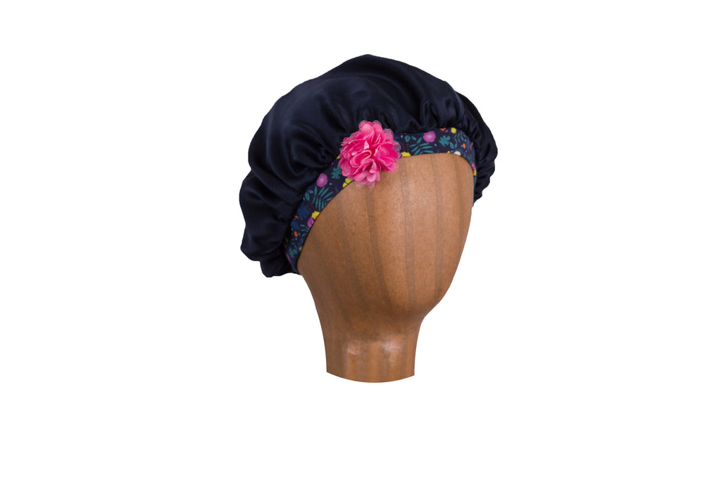 thumbnail image 2 of Simoda Kids Satin Bonnets Wide Band Satin Night Sleep Cap Toddler Hair 2 of 10